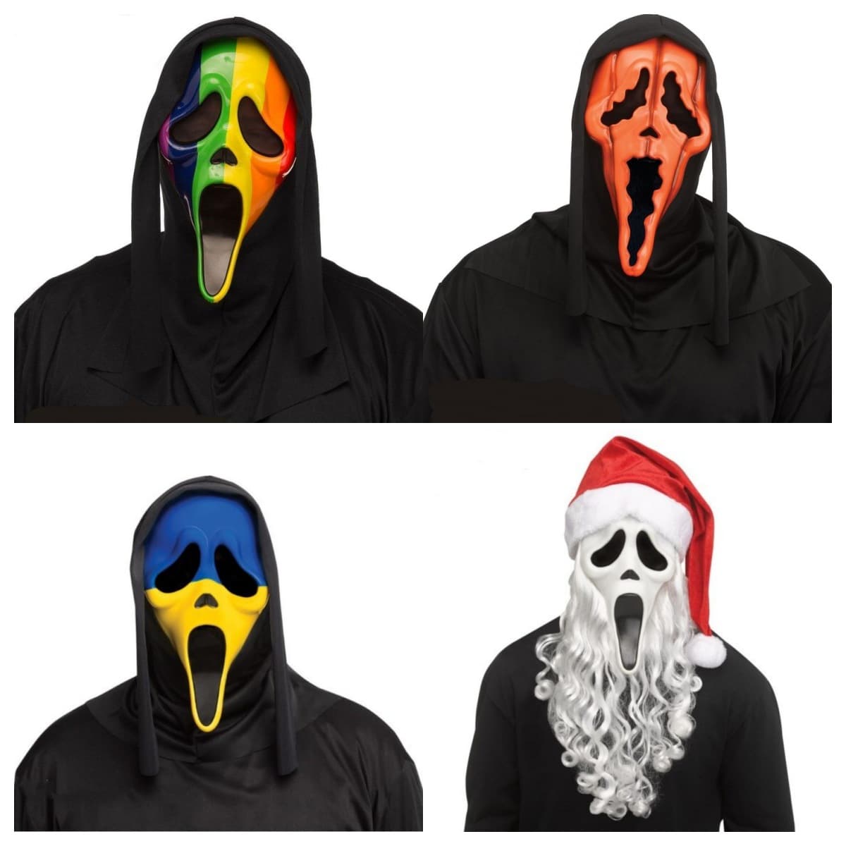Premium Latex Scream Face Mask - Halloween Party Scary Costume Accessory With Realistic Details