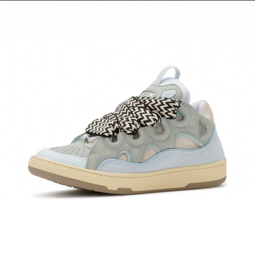 Chaussures de sport décontractées rétro en cuir véritable patchwork, style européen et américain, pour hommes et femmes.