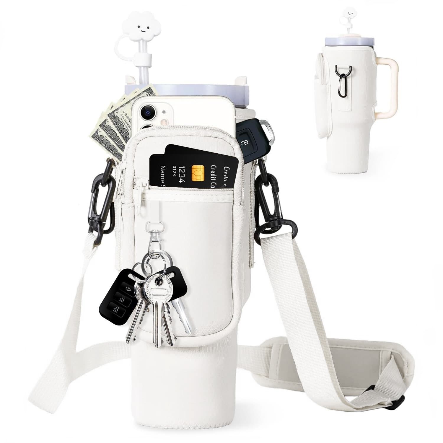 ice tyrant cup bag strap adjustable car water bottle cover cold insulation protection cup cover