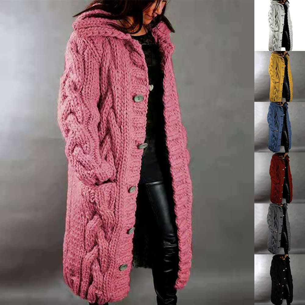 Women's Clothing Women's Cardigan Loose Large Size Sweater Jacket Long Cardigan