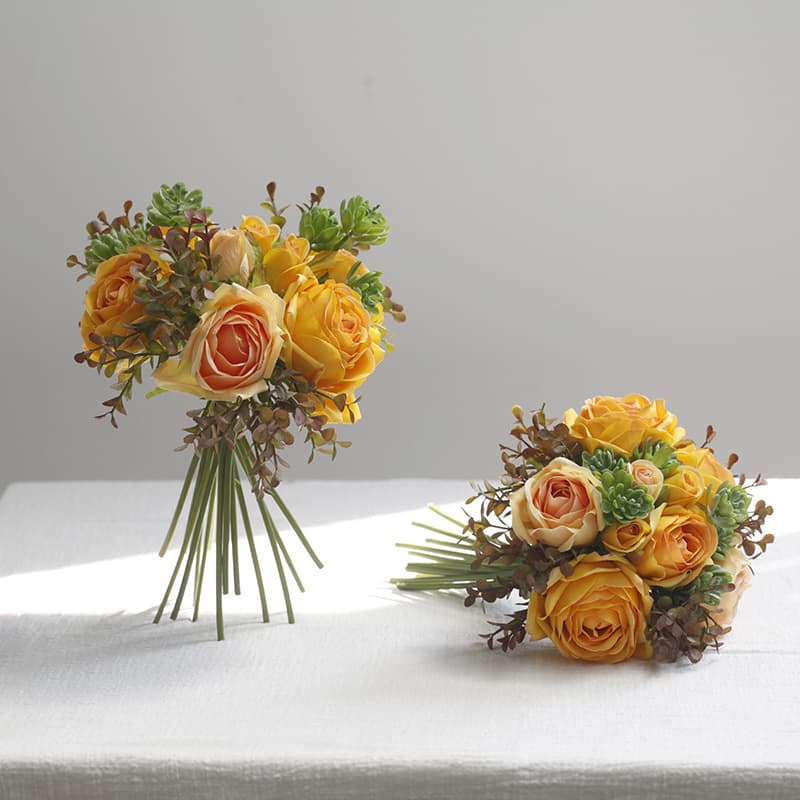 Xiangcun Nuanshu simulated wholesale home decoration dining table flower coffee table conference table bouquet wedding bouquet silk flower