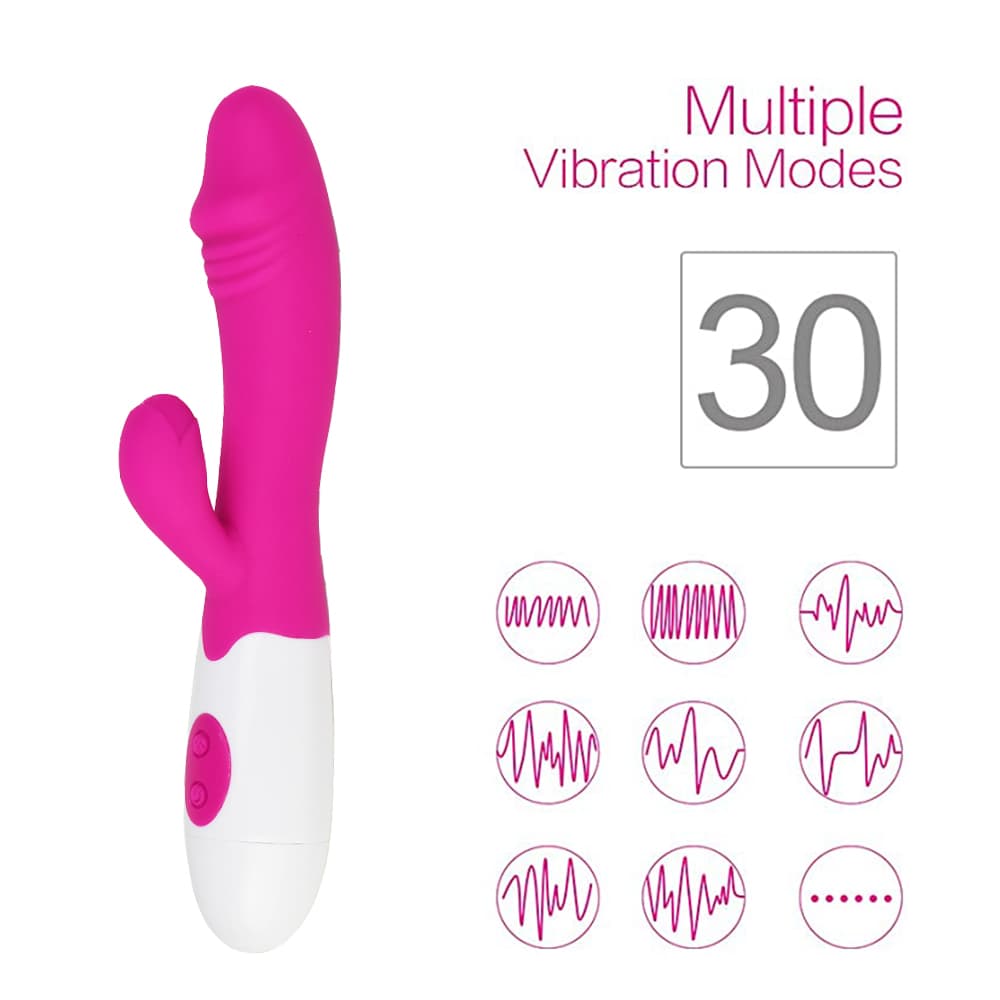 G-Spot Rabbit Dildo Vibrator For Women 30 Speeds Vibrating Sex Toys Clitoris Massage G-Spot Stimulator
