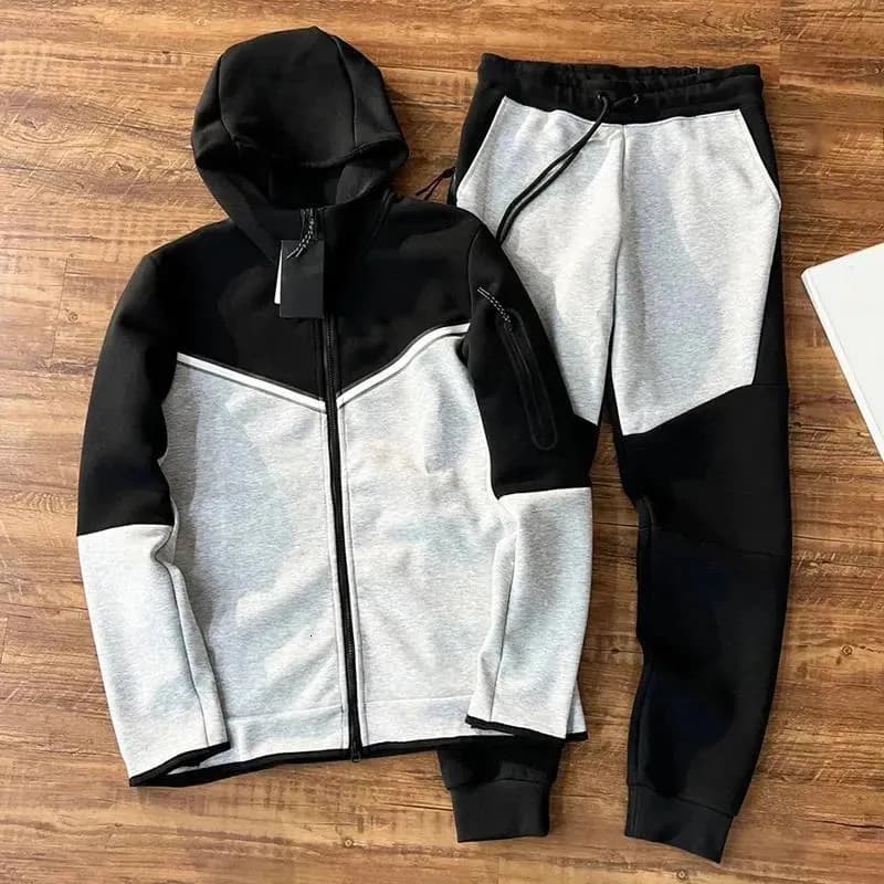 Fleece Hoodie Sweatshirts Men High Quality Women Tracksuits Sports Pants Tech Fleeced Jackets Space Cotton Trousers