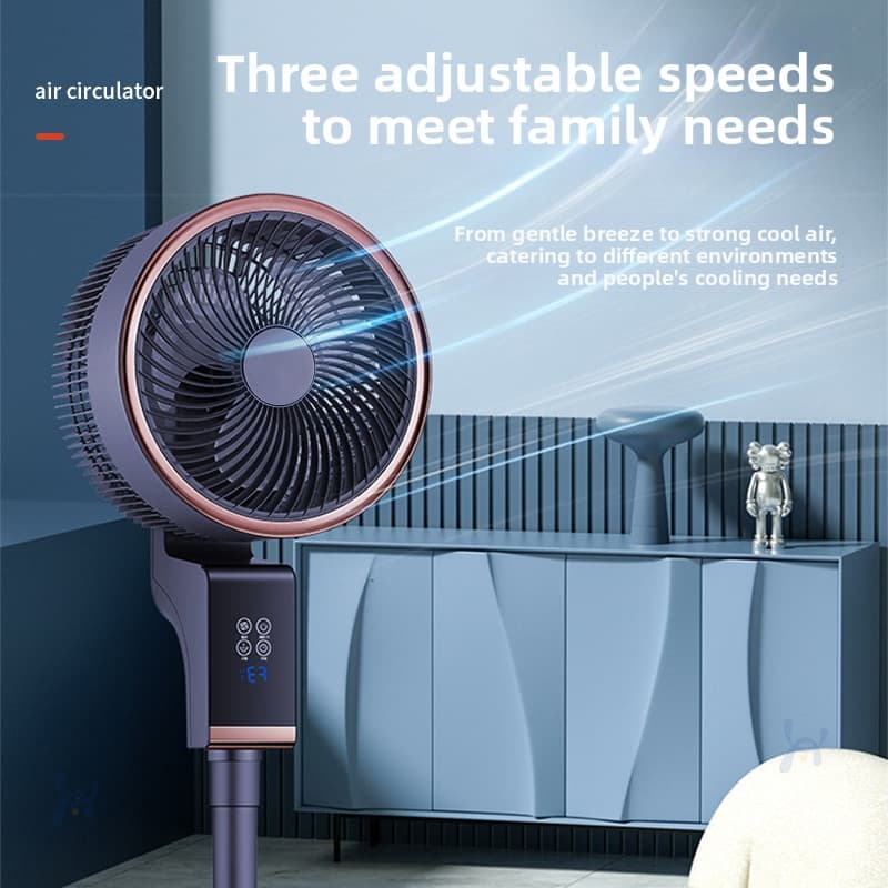 Floor Standing Fan Electric Cooling Quiet Air Circulator For Bedroom And Home Use