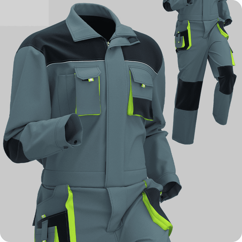 Men's Clothing Spring And Autumn Jumpsuits, Three Dimensional Large Pockets, Work Clothes, Pocket Work Clothes