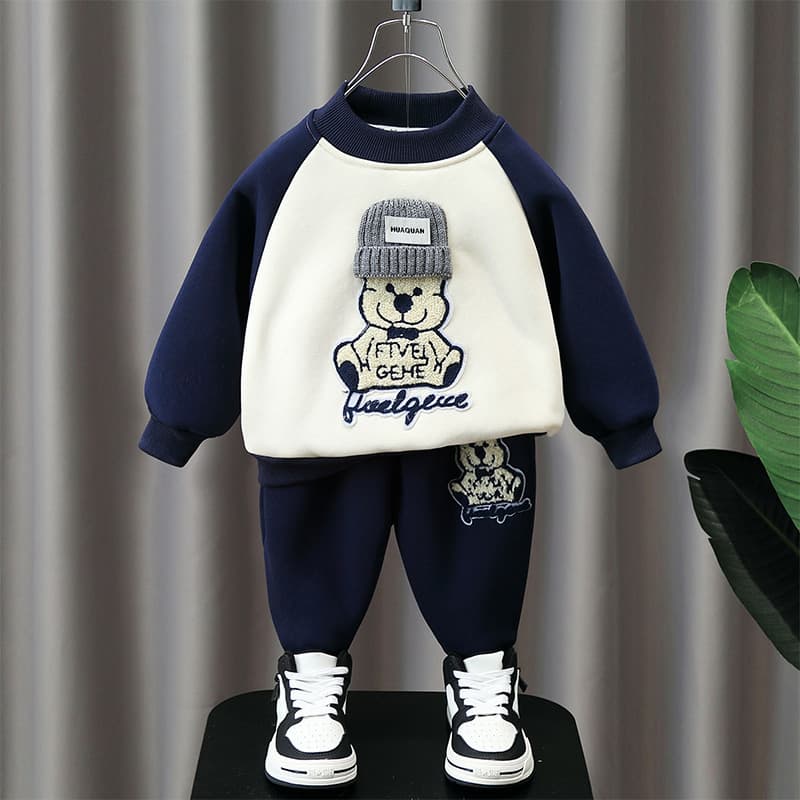 kids'clothing Children's casual fashion sports suit trend two-piece set