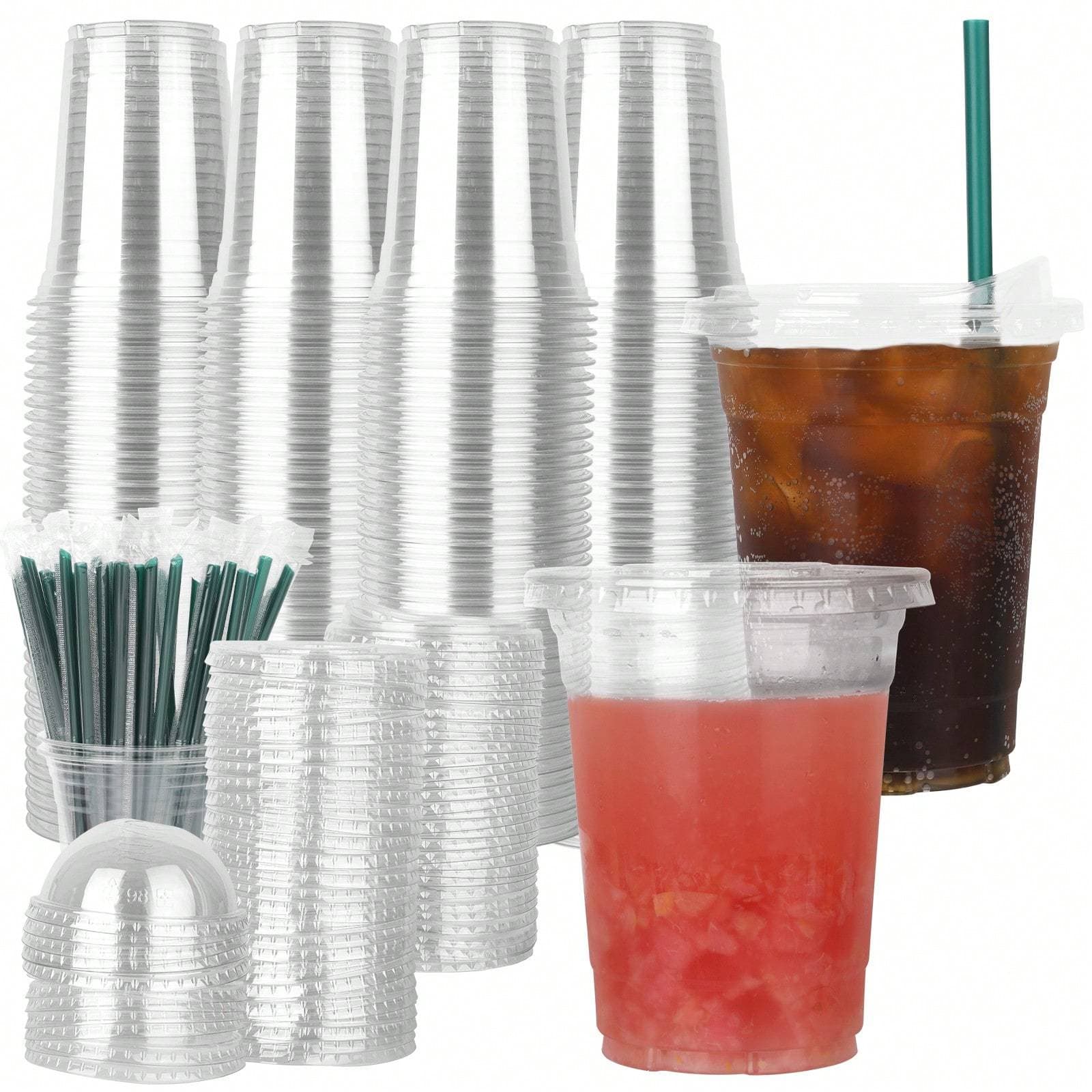 Reusable Stackable, Multi-purpose Cup For Coffee Shop, Christmas, Birthday Party, Food And Beverage Transparent Cup
