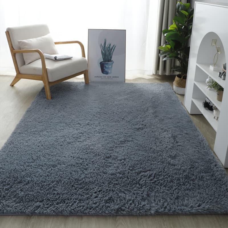 Silk Wool Tie Dyed Carpet, Plush Living Room, Bedroom, Net Red Bedside Blanket, Floor Mat, Household Use