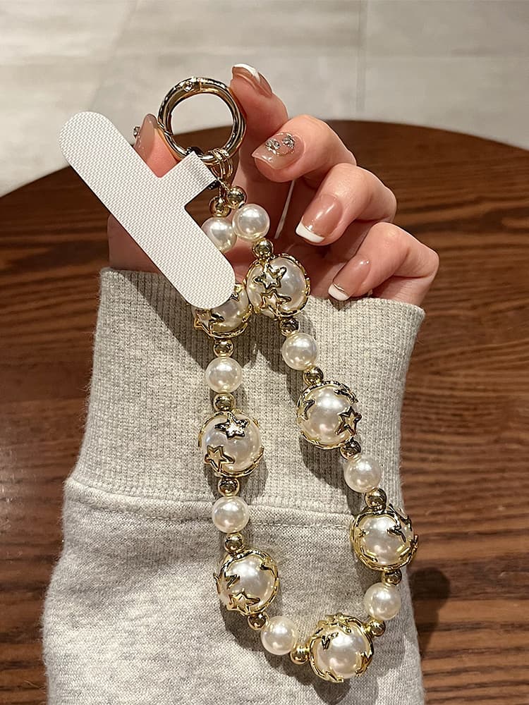 Light luxury mobile phone chain pendant, sparkling diamond, thousand diamond high-end bead wrist bracelet, rope hanging