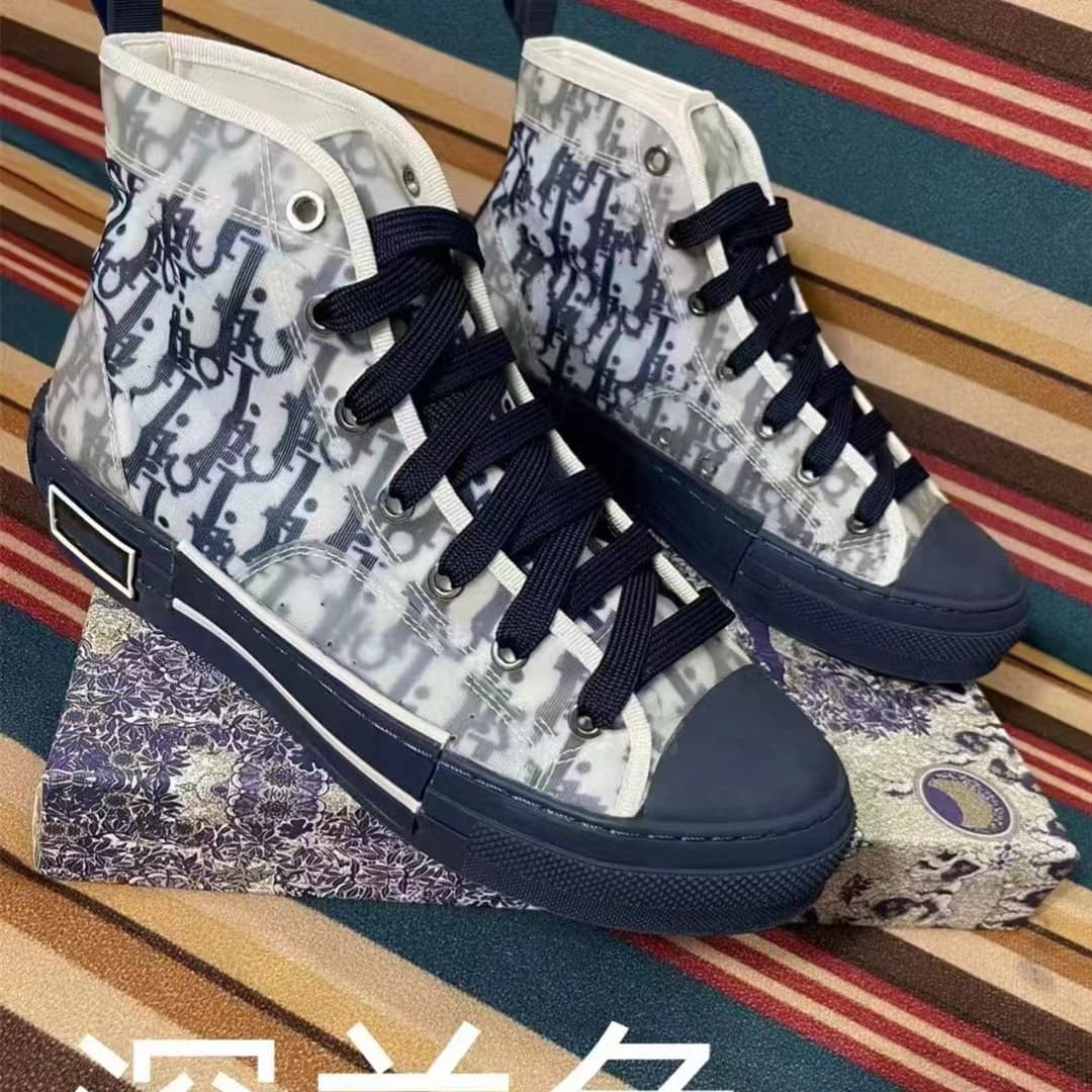 Chaussures de sport décontractées en toile montantes pour couple de célébrités, nouvelle collection printemps 2024