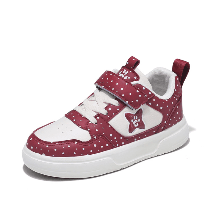 Kids' Leather Sneakers For Boys & Girls - Classic Casual Shoes For Big Kids, Non-Slip Comfortable School Shoes For Autumn/Winter