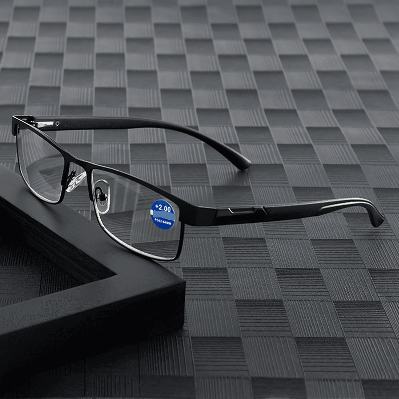 Men's Glasses New Style Reading Glasses Elderly Women's Glasses Elderly Fashion Reading Metal Optical Frames Glasses