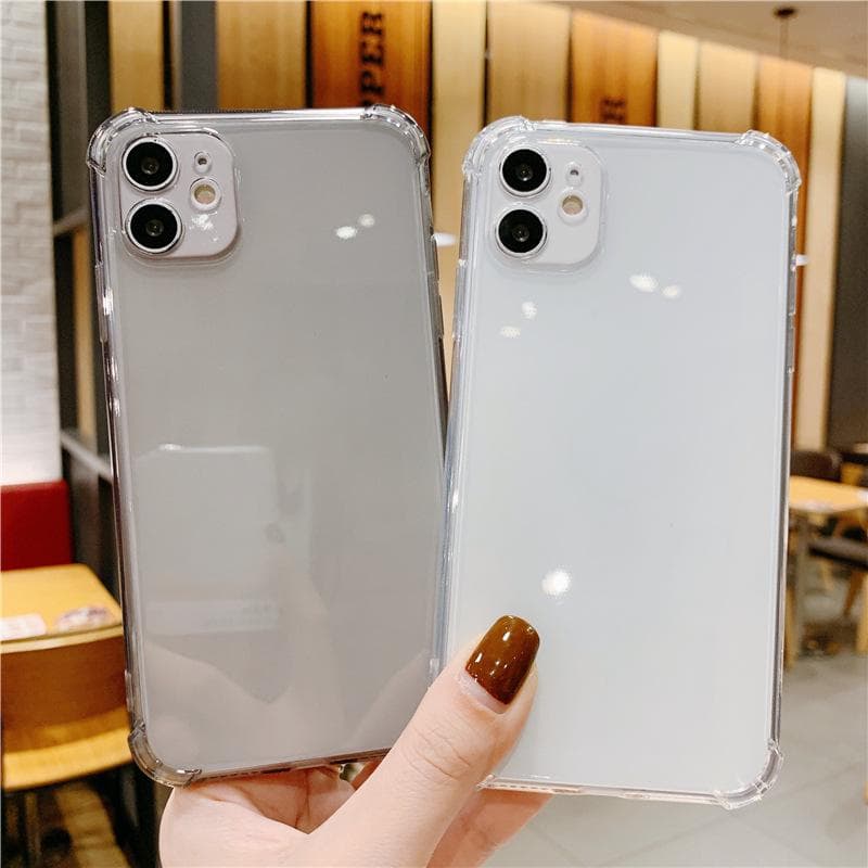 Suitable For Aple 16/14PROMAX Transparent Thickened Anti Fall Protective Cover Iphone15 Precise Hole Mobile Phone Case