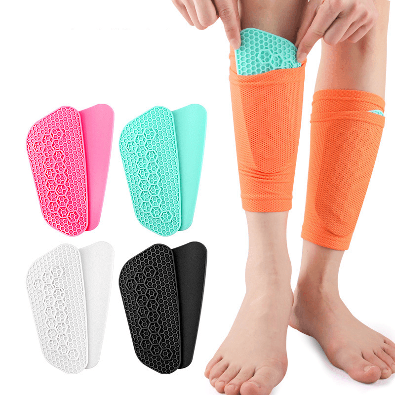Anti Collision Protective Gear Silicone Shin Guard Football Sports Insert Guard Training Sports Calf Guard