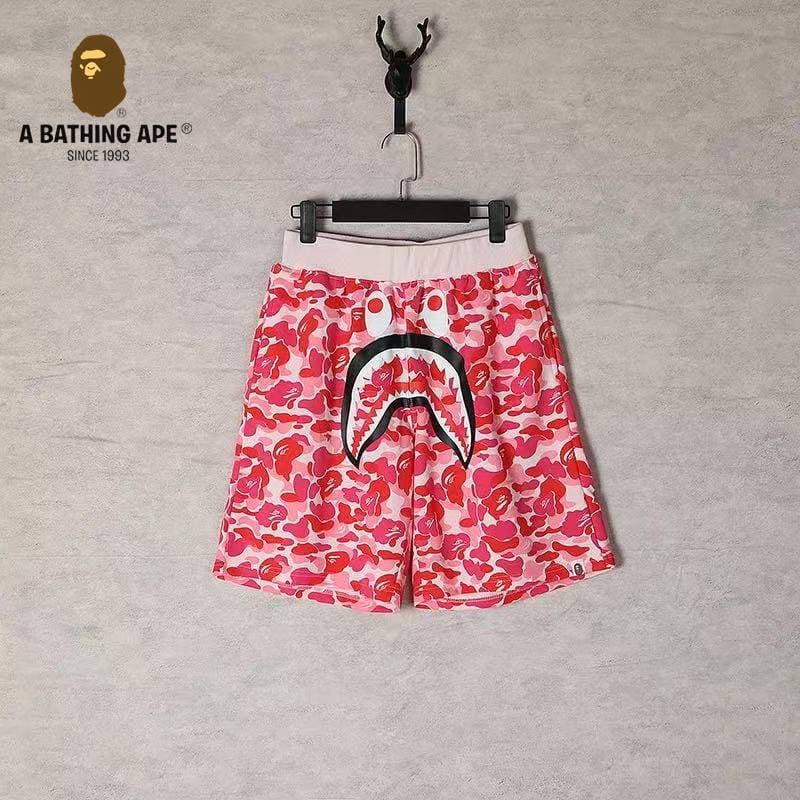 A BATHONG APE Ape Head Shark Shorts Ape Head Shorts Five Leg Casual Shorts, Made Of Pure Cotton Fabric