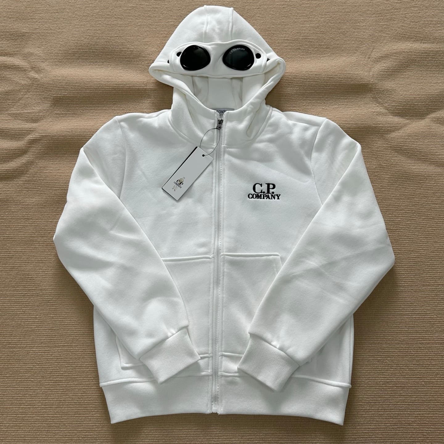 Cardigan Ins Sweat à capuche en polaire Unisexe Badge Lens Taille européenne Style fonctionnel Veste zippée de style CP