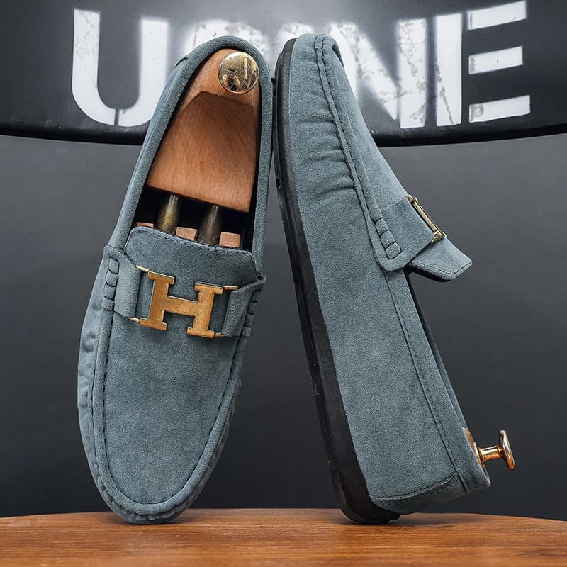 Chaussures Doudou pour hommes, chaussures de printemps polyvalentes de style britannique, chaussures décontractées en cuir pour hommes, chaussures