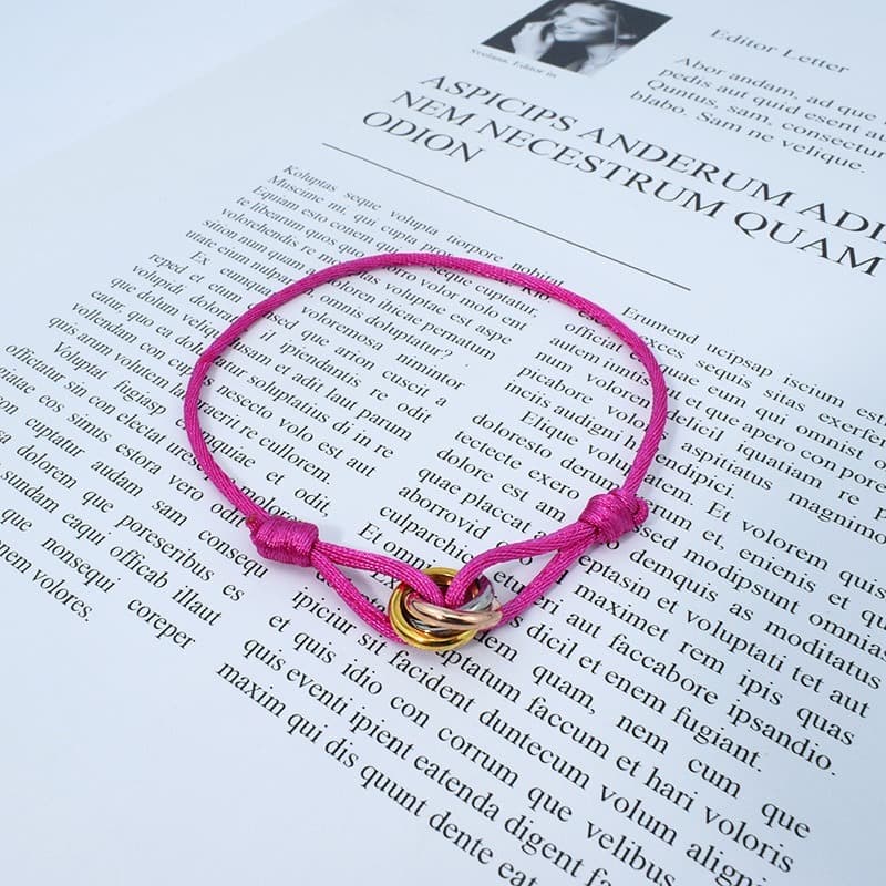 Bracelet 1pc Couple Light Niche Exquisite Weaving Natal Year Lucky Hand Rope