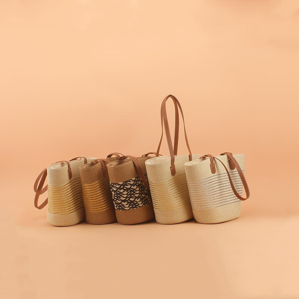 Handbags For Women 2024 New Environmentally Friendly Straw Woven Bags Are On The Market Fashionable And Popular Large-capacity Tote Bags