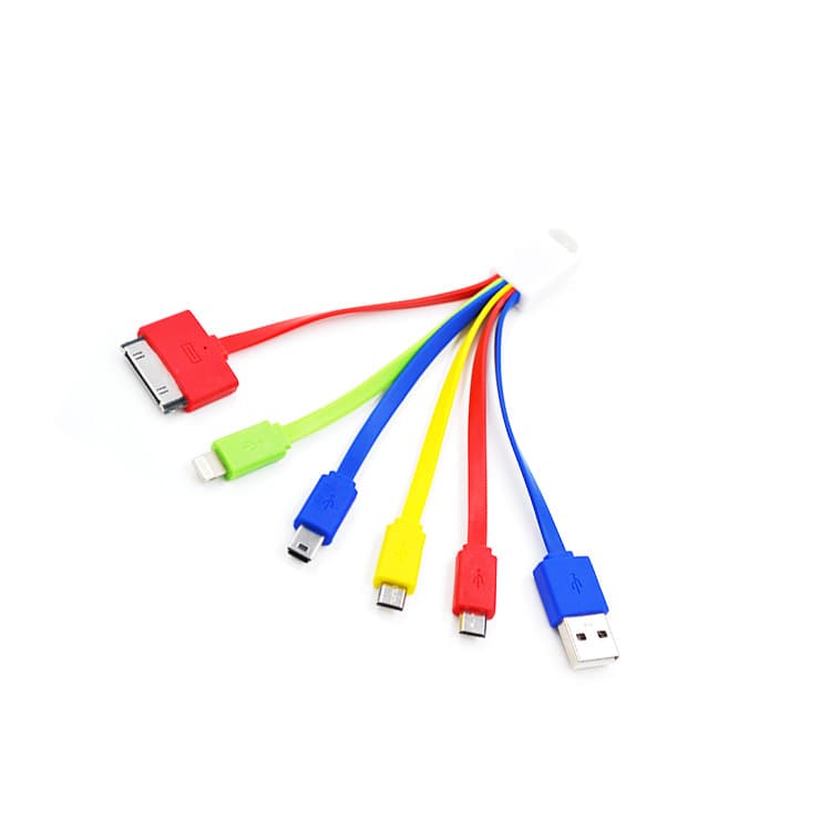 Multi in one drag multi 4-5-6 gift with adjustable USB charging cable suitable for Android Apple TypeC
