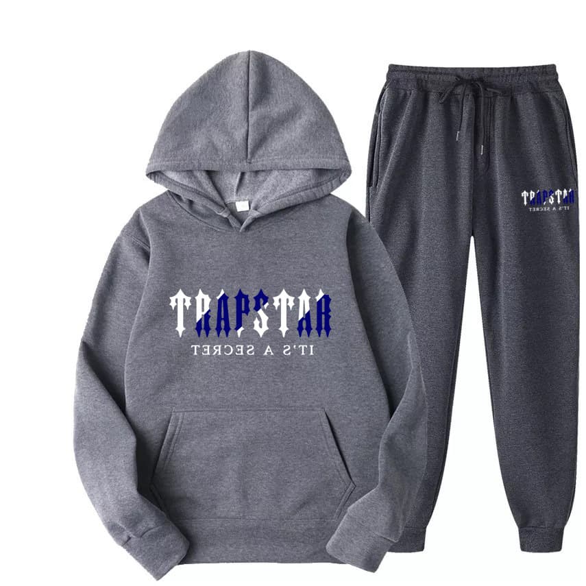 Sweat à capuche et pantalon de jogging amples et chauds multicolores pour homme et femme, imprimé lettres TRAPSTAR