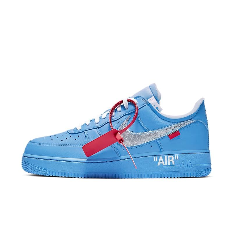 NIKES 2024 Big Stock OffS White X AirS MaxS ForceS 1 Af1S MOMA MCA Hommes Chaussures de course Bleu Argent Volt Vert Bas Noir et Blanc Baskets de cr