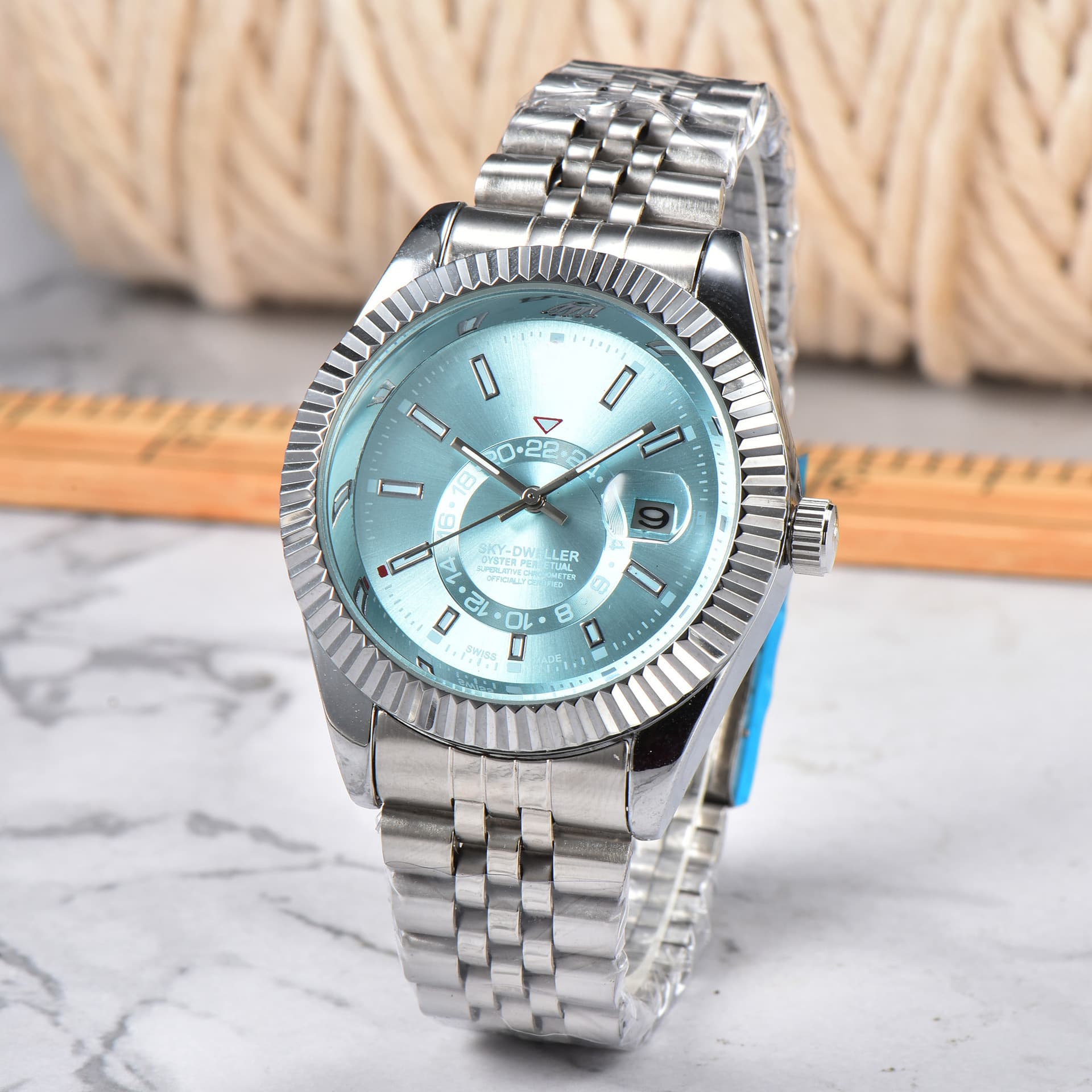 Swiss Brand Fully automatic fashion All Work Steel Band Fully automatic Men's Labor Watch