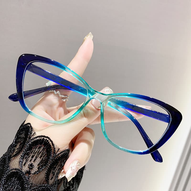 Mode Damen Lesebrille Frauen Männer Trendy Luxus Design Presbyopie Brillen Cat Eye Anti-blau Licht Brillen Für Weibliche
