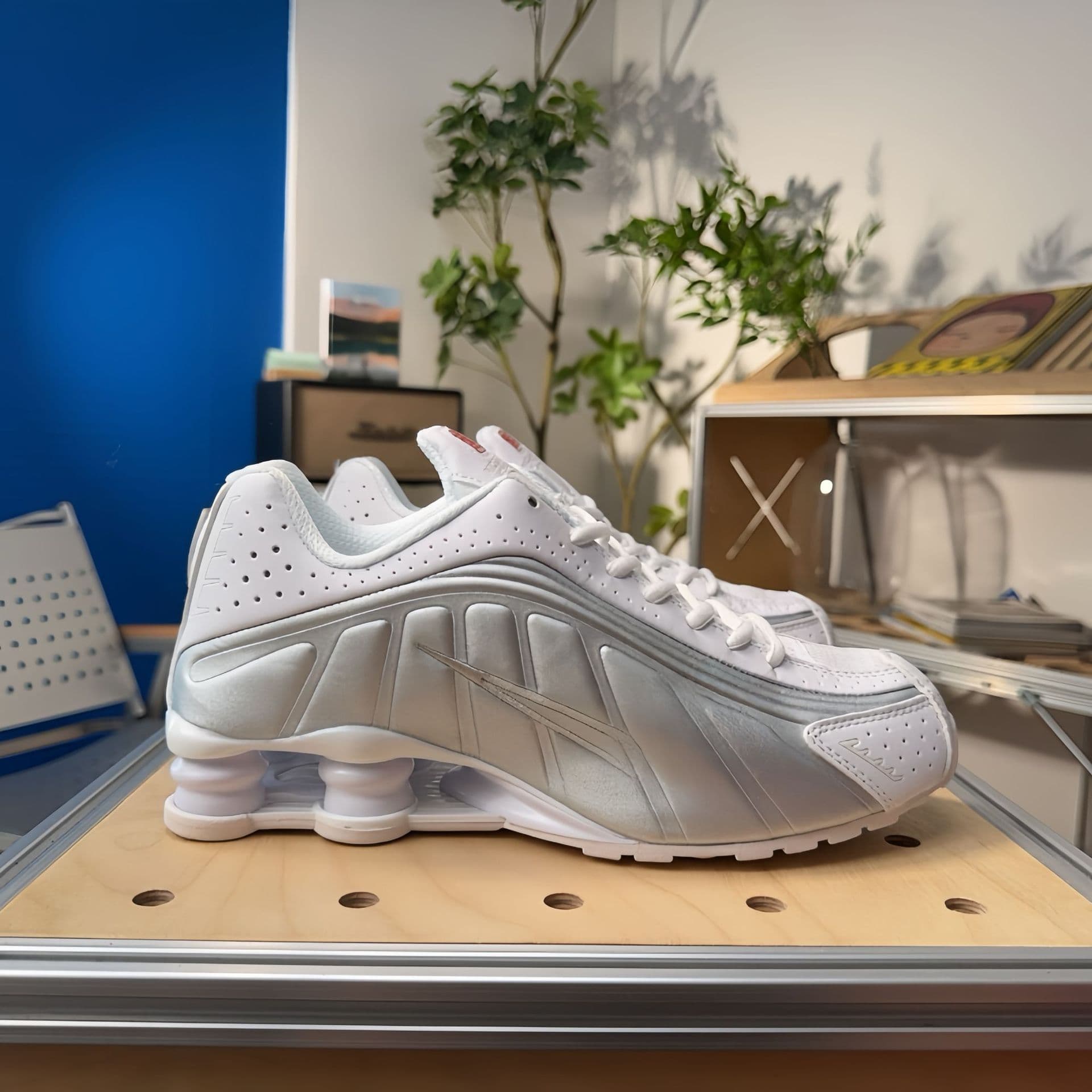 Chaussures de course unisexes SHOX R4 Neymar Collaboration, pointures 36 à 45, pour hommes et femmes, avec coussin d'air coloré.