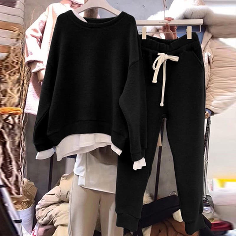 Women's Clothing Sports And Leisure Suit New Style Fashionable And Age Reducing Two Piece Set