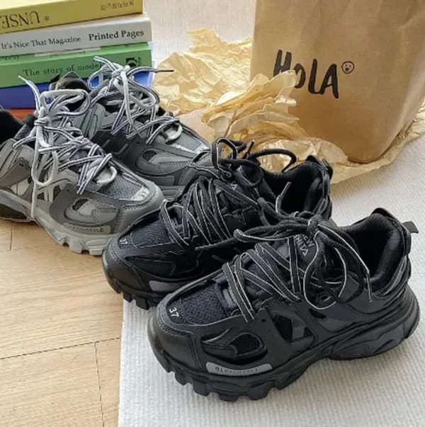 2025 Unisex Designer Track Casual Sneakers - Lace-Up Runners With Multiple Color Options Fjh