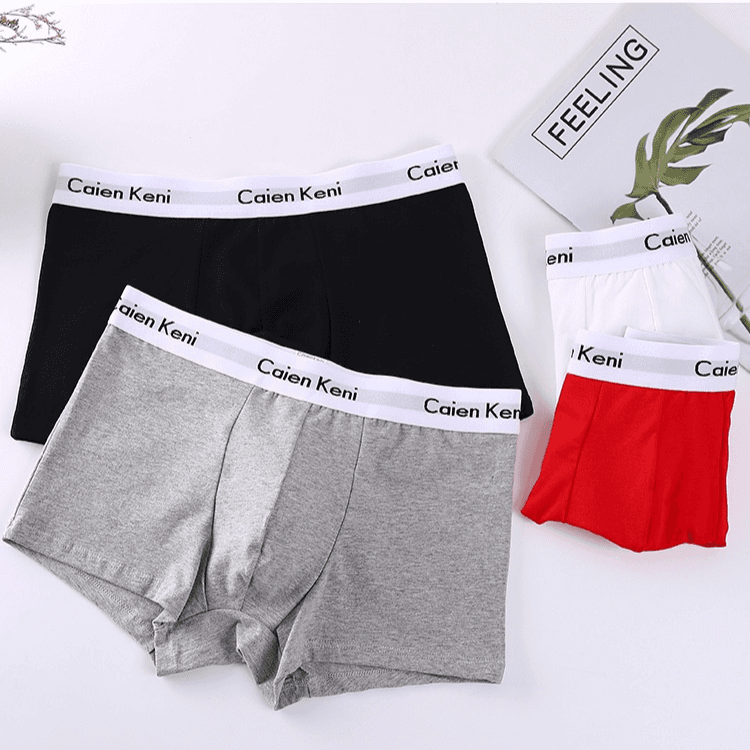 Men's Cotton Boxer Briefs Breathable Mid-Rise Underwear Soft Comfortable Multipack