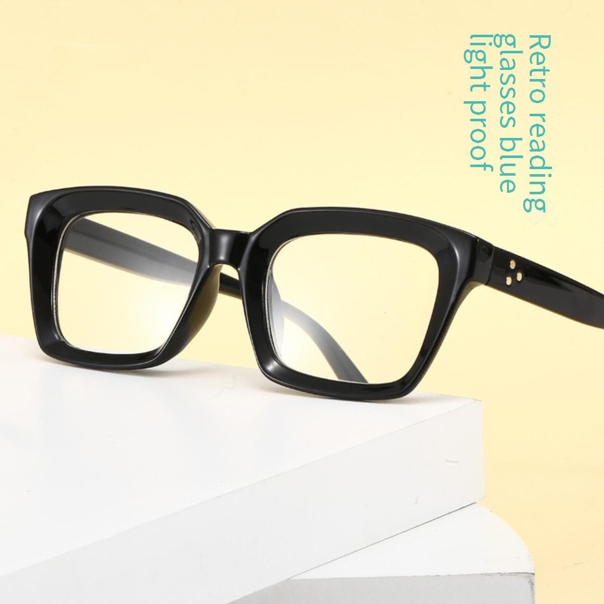 Men's Glasses Anti Blue Light Reading Glasses Retro Glasses Square Reading Glasses Elderly Glasses Men And Women Reading Glasses