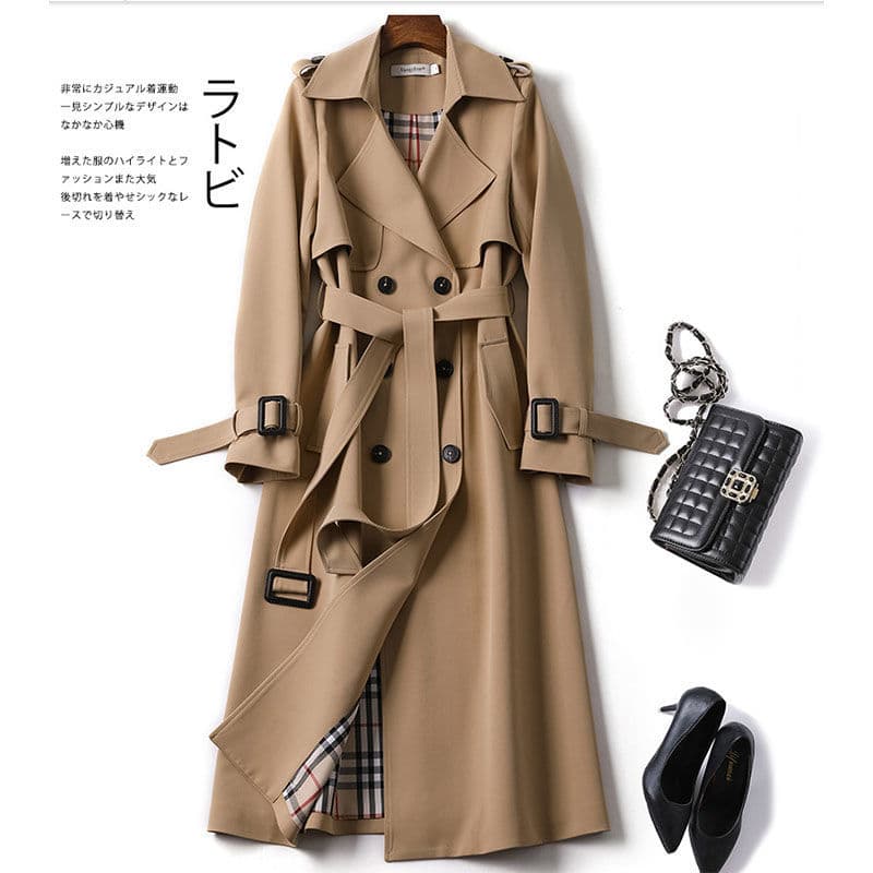 Manteau populaire au-dessus du genou pour femme, grande taille, petit