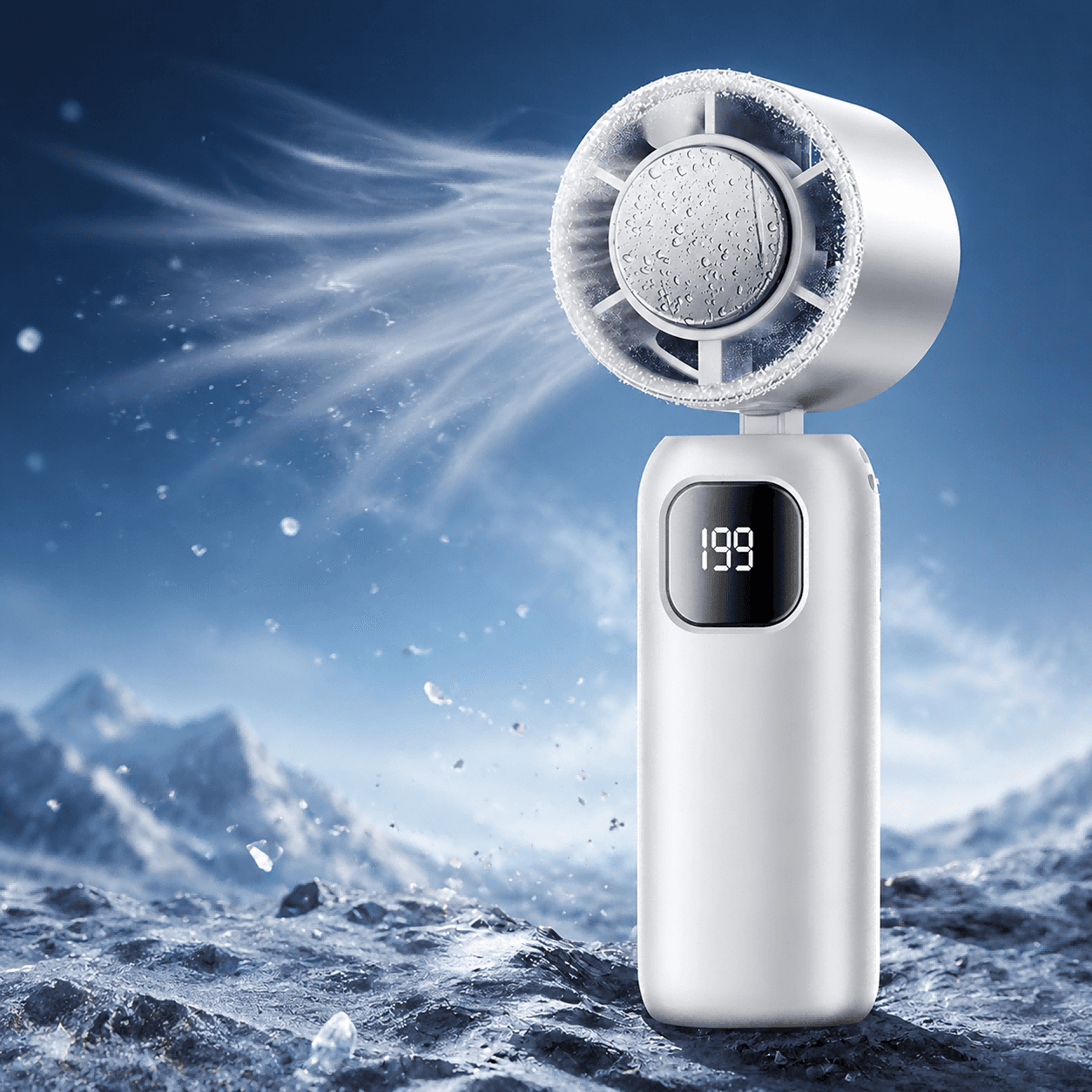 Mini Kipas Sejuk Portable Handheld High Speed Turbo Semiconductor Cooling Fan Kipas Angin Muka Mudah Alih Untuk Travel Office