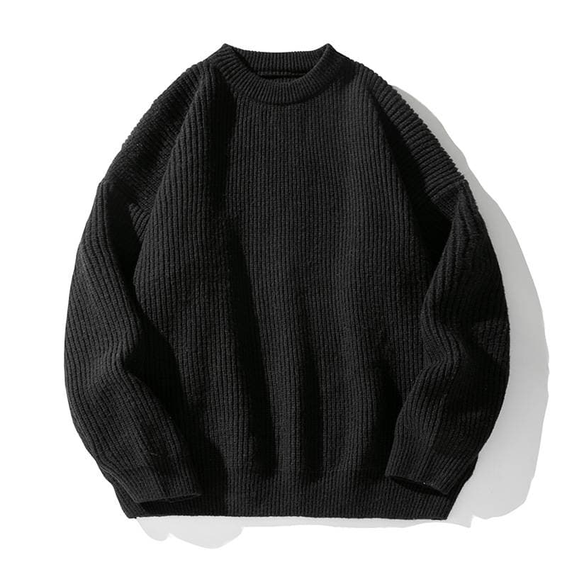 Men's Clothing basic thick needle sweater round neck heavy all-match sweater coat