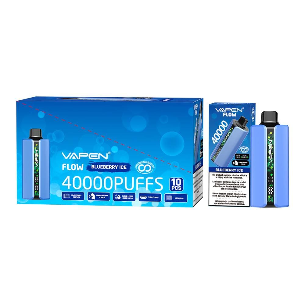 10 pièces 40000 bouffées VAPEN Flow 40K Vape Mesh Coil saveurs fruitées longue durée bouffée nouvelles saveurs e-cigarette Vapes Pod jetable
