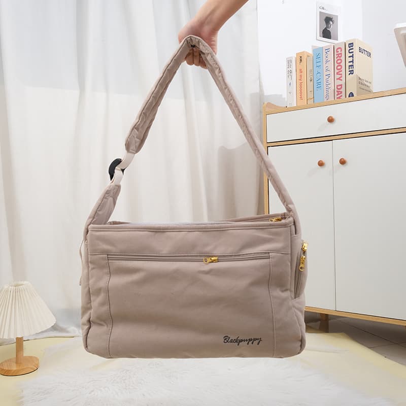 New Large Capacity Lotus Leaf Forest Small Dog Surface Crossbody Bag Puppy Soft And Comfortable Pet Backpack Wholesale
