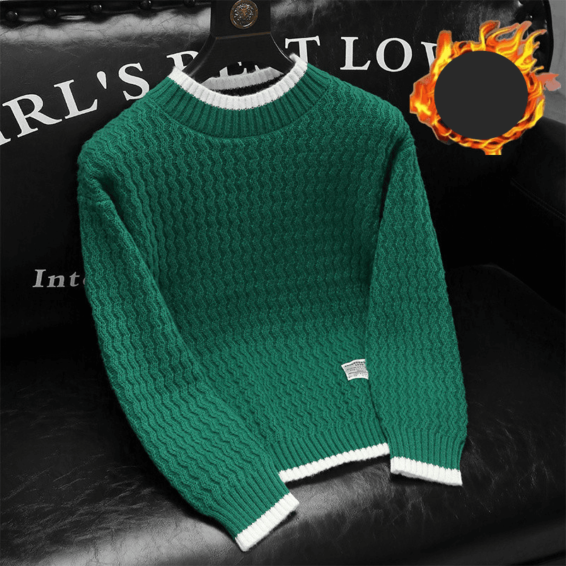 Pull à col roulé mi-long pour homme, vêtement d'automne et d'hiver, pull en tricot ample et polyvalent, tendance, pull paresseux, chemise chaude