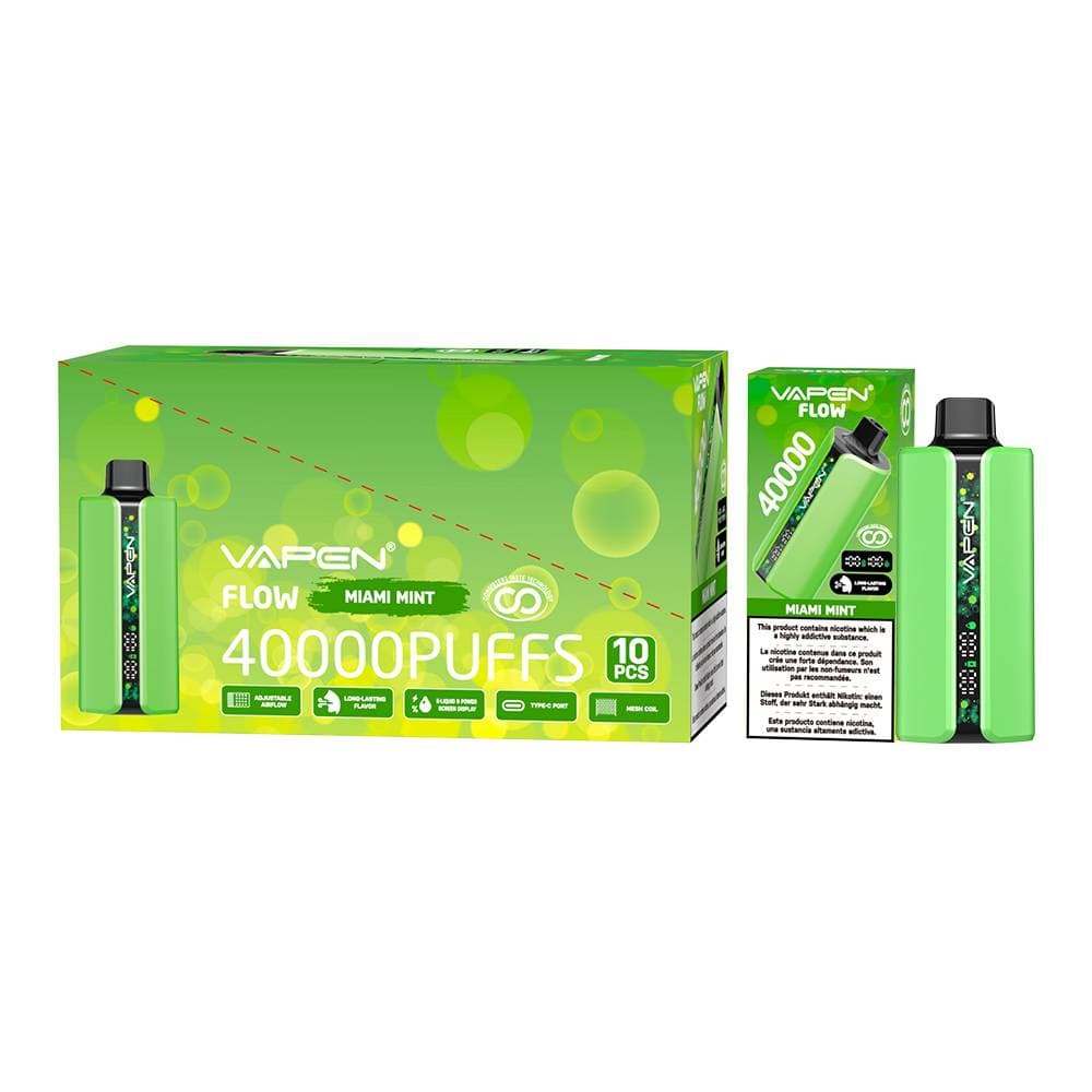 10pcs Vapen Flow 40000 Puffs Stylo Vape Jetable E-cig Mesh PRO Saveurs 40K 30K 50K Vapes Bar Elf Cigarette Électronique TECHNOLOGIE DE GOÛT CONSTAN