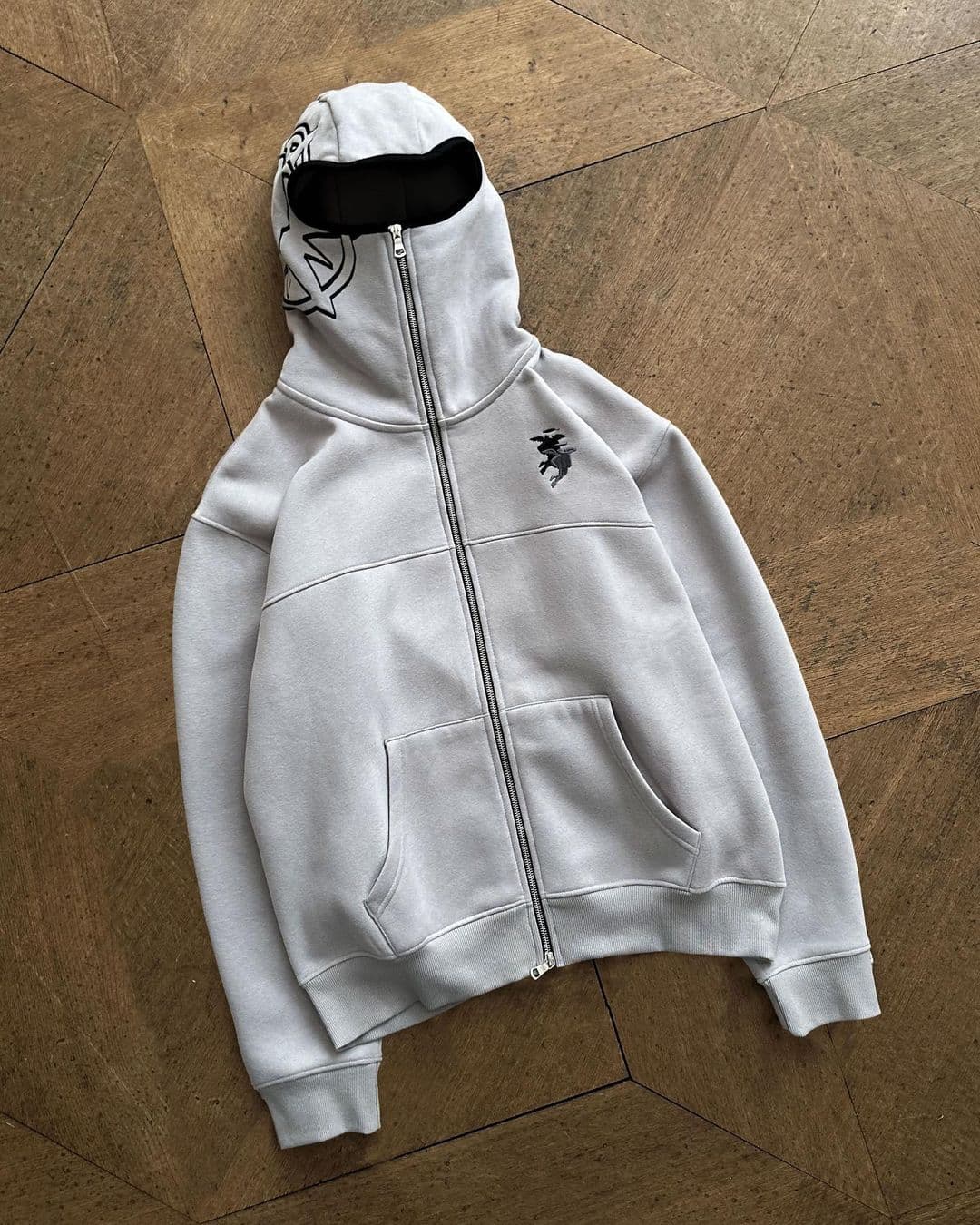 Men's Clothing Cross-border New Loose Casual Sweatshirt Personality Portrait Cardigan Hooded Men And Women Retro Jacket Tops