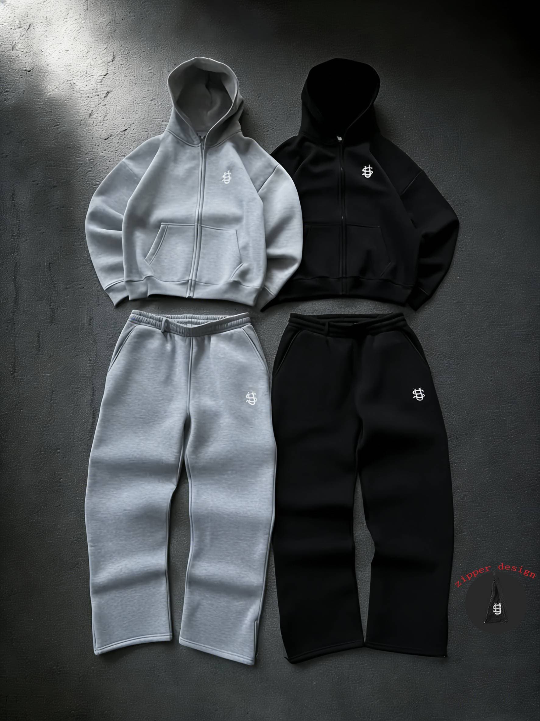 Men's Clothing 2026 Hood Embroidery /printing Zipper Sweatpants High Street Hip Hop Rap Street Men And Women Sweatpants Men Should Choose One Size Up.