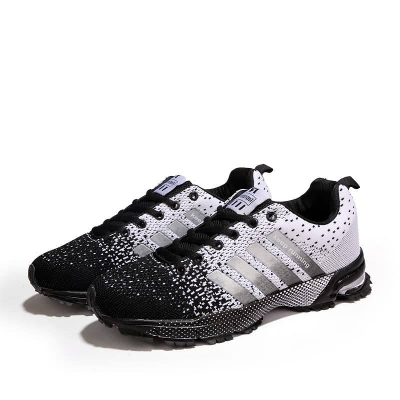 Outdoor sports men's shoes couples women's shoes flying woven shoes running shoes one piece
