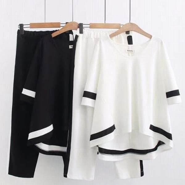 women's clothing to reduce age, fat mm, slimming and belly-covering suit pants, fat mother summer clothes, fashionable and thick legs