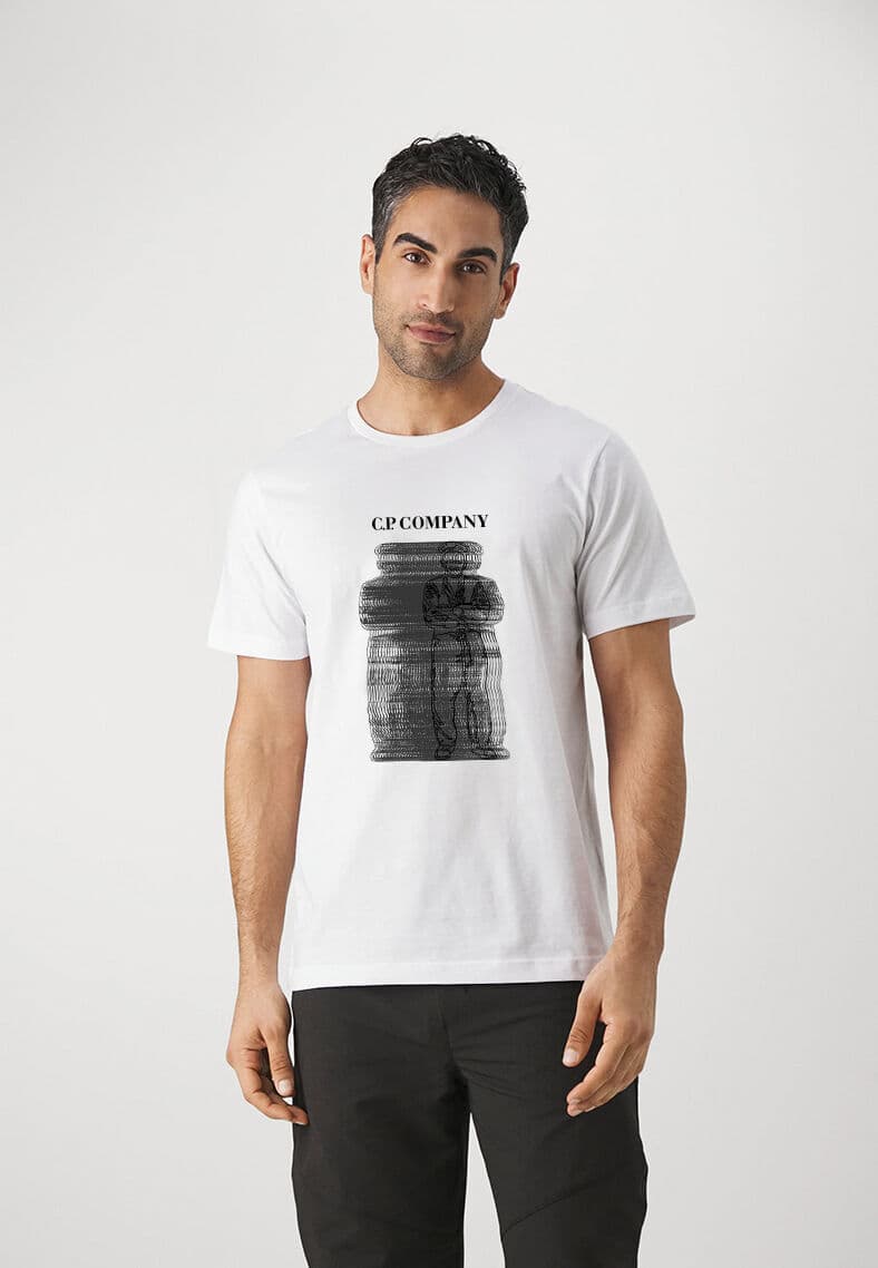 T-shirt d'été surdimensionné en coton à manches courtes pour hommes, design imprimé hipster simple et tendance