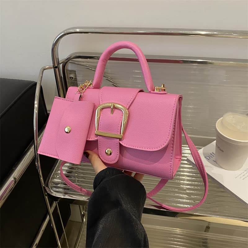 Women's Bags Candy Color Small Square Bag New Simple Retro Handbag Stylish Mother And Child Bag Crossbody Shoulder Bag For Women