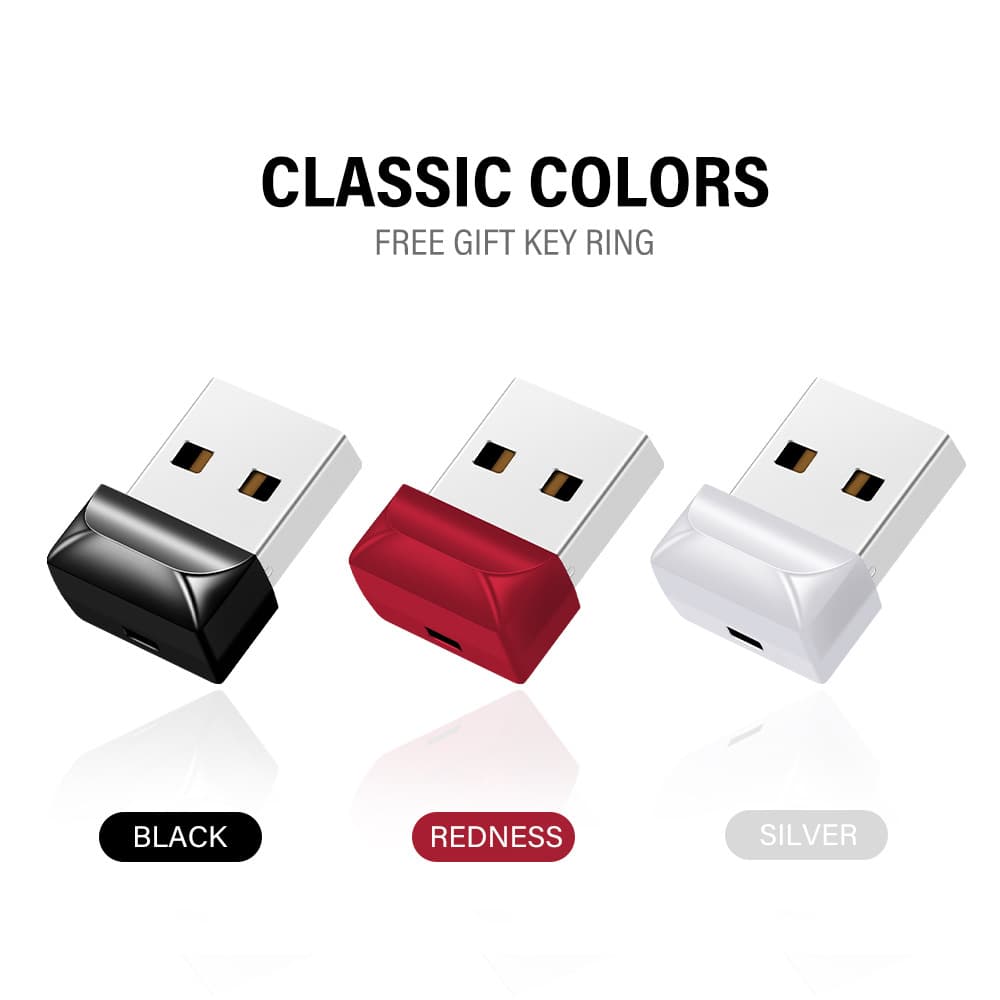 Storage Devices flash drive mini micro black personalized USB flash drive engraving business creative gift USB flash drive waterproof