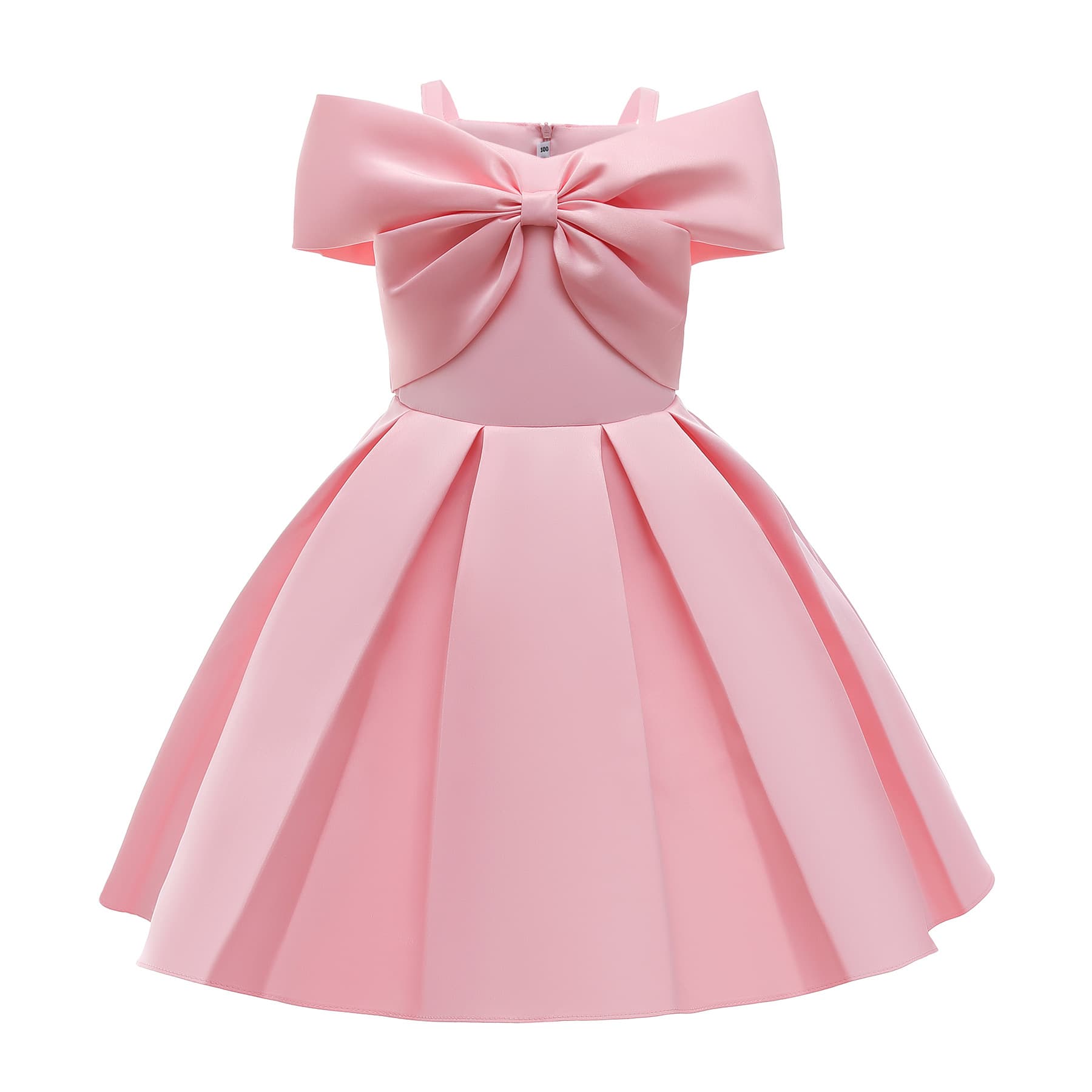 Mother&Kids Girls' dress White children's dress Pink summer dress slip dress Princess dress children's dress dress