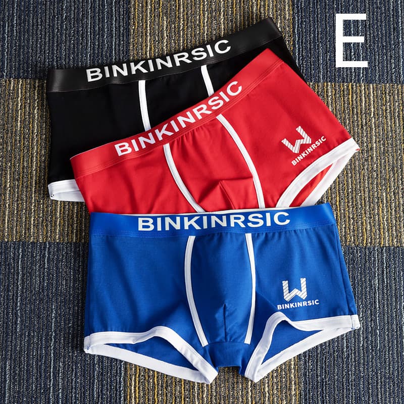3pac Boxer shorts large size seamless cotton file men's boxer shorts summer thin section