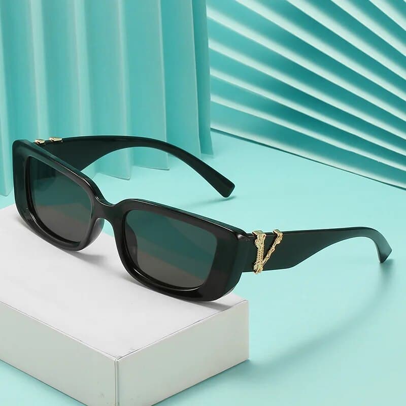 New Arrivals Retro Cat eyt Frame Women 2024 V Sun Glasses Men Fashion Rectangle Jelly Sunglasses with Metal Hinges UV400